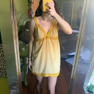 yellow vestique tank dress